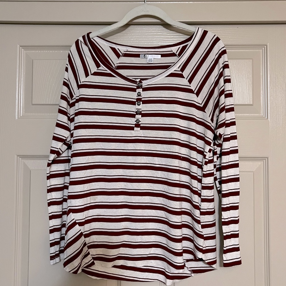 Volcom long sleeve blouse